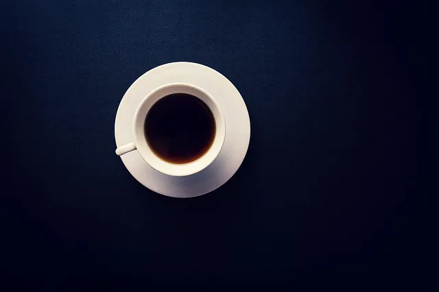 Kaffekop set ovenfra