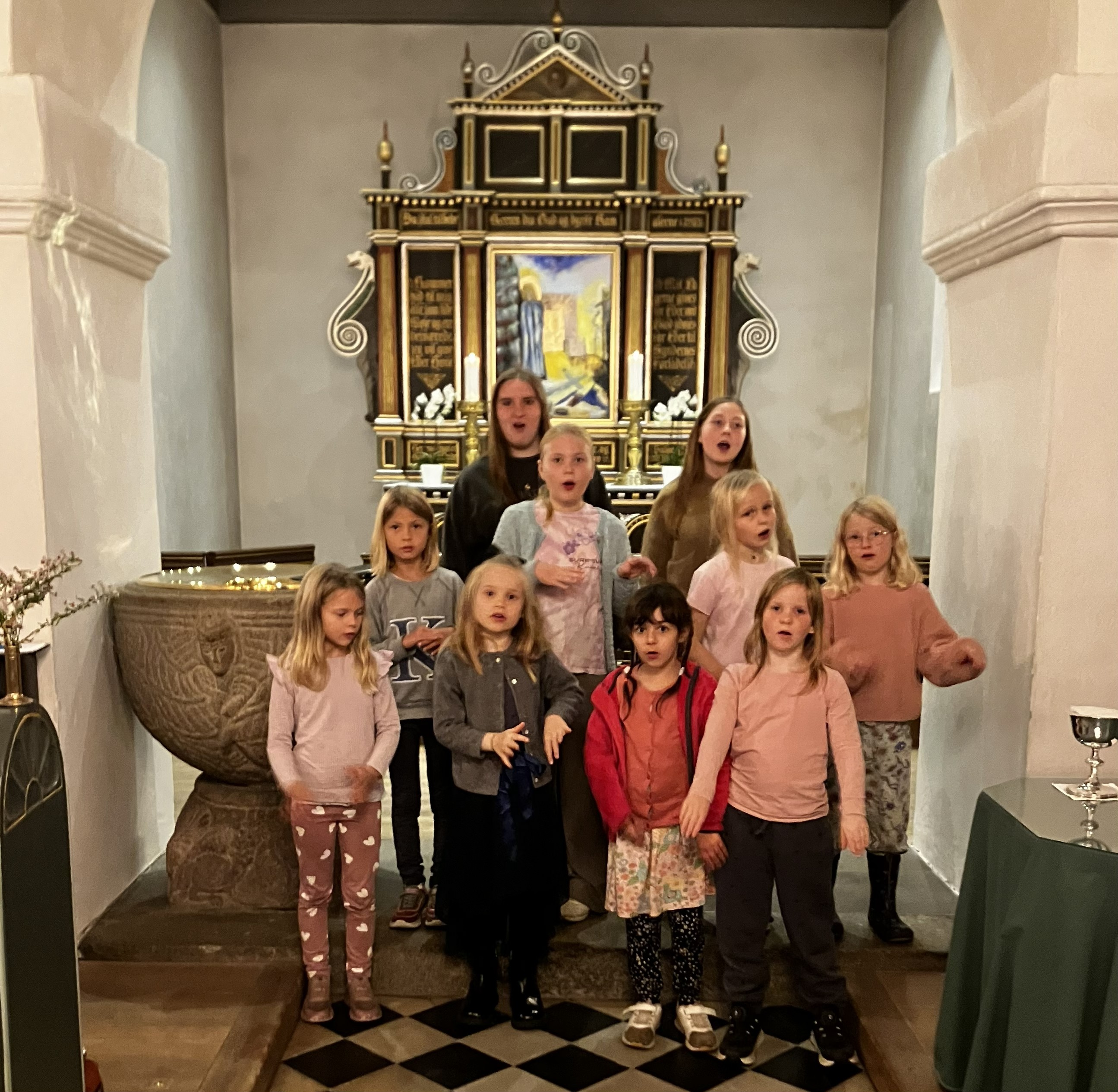 Billede af spire- og juniorkor